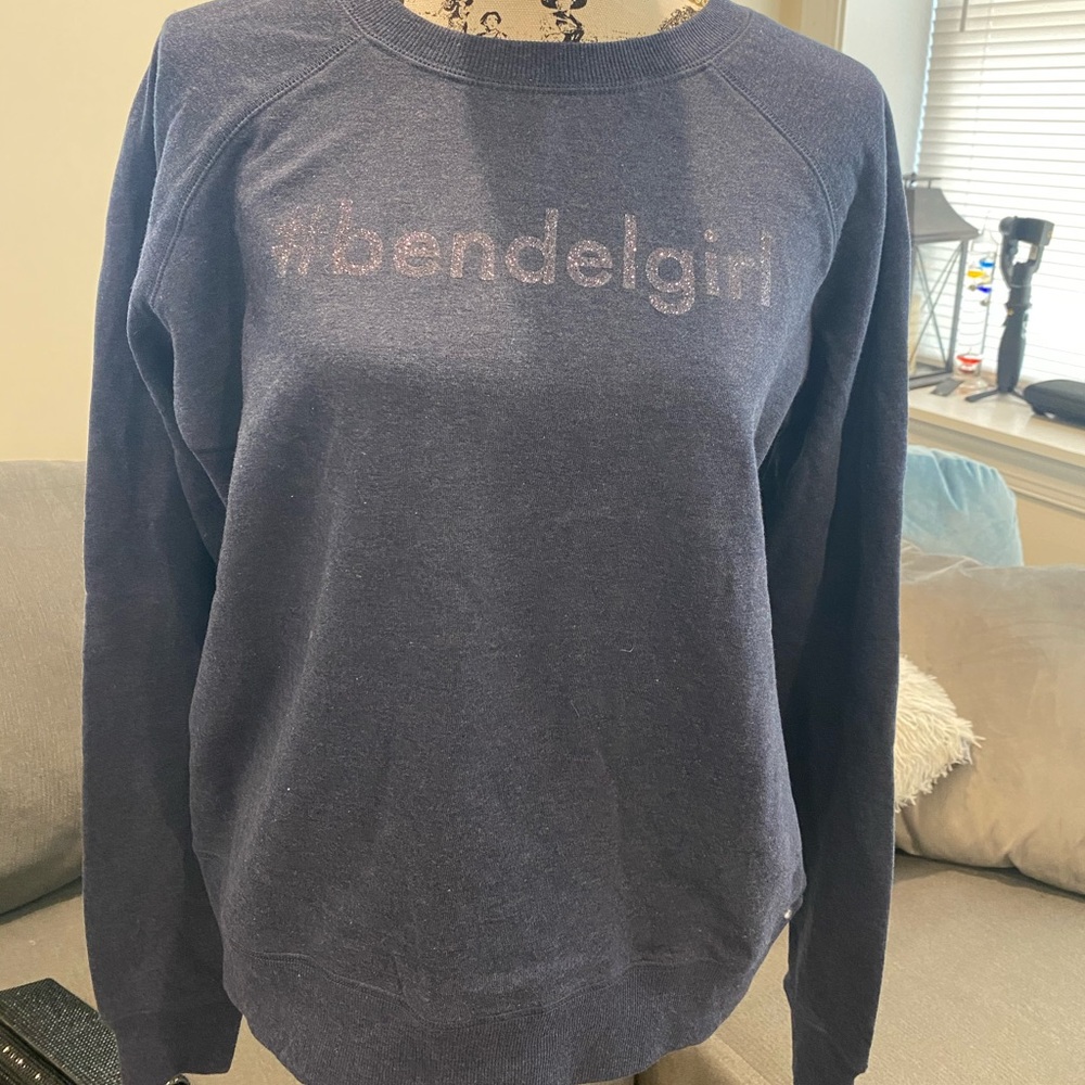 Henri Bendel Blue sweatshirt NEW
